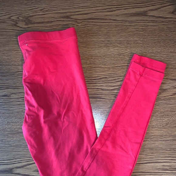 🔥 3/$20 Forever 21 Red Leggings - Picture 1 of 3